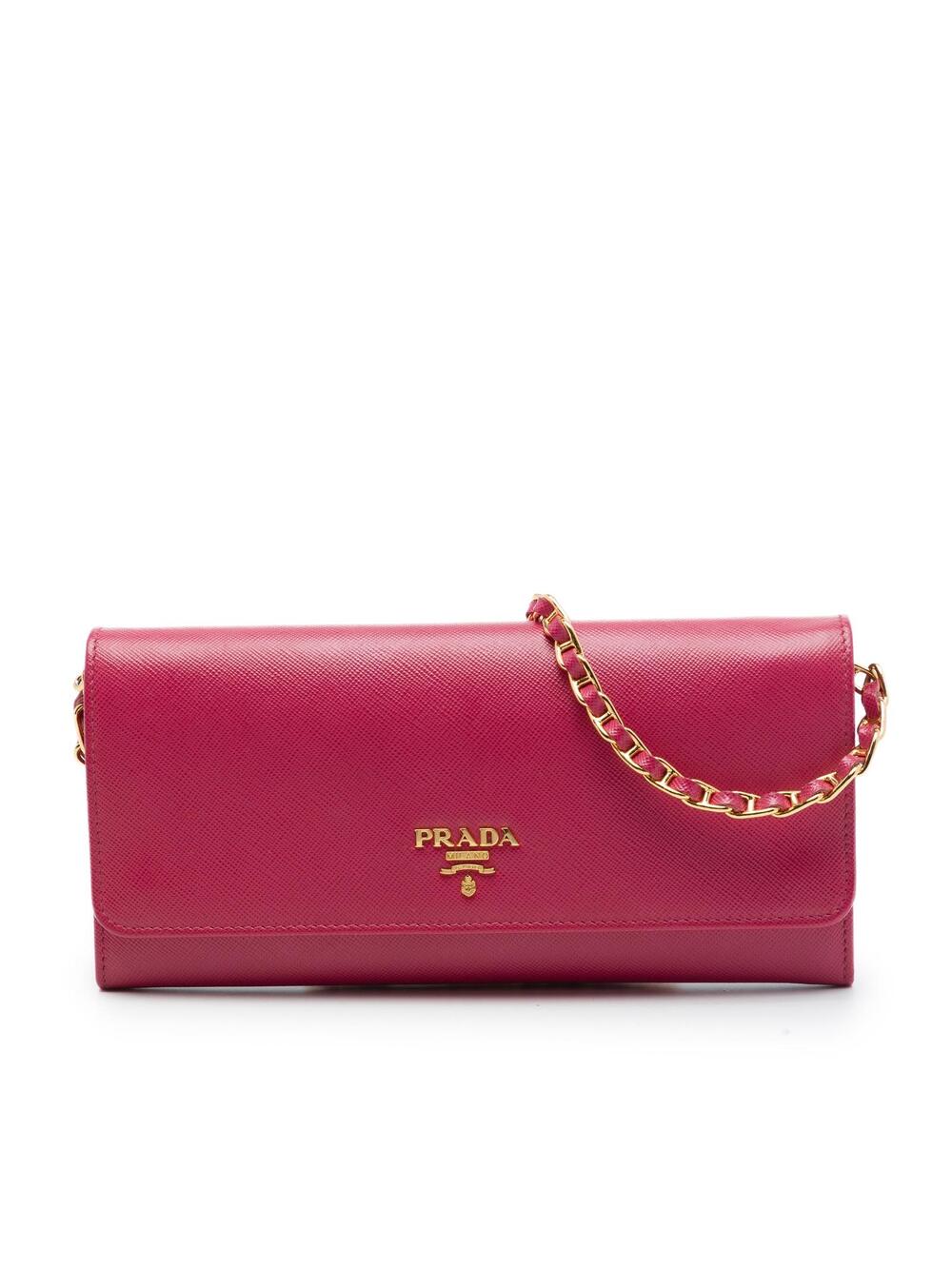 Prada Saffiano Wallet On Chain Pre- #369102P67B